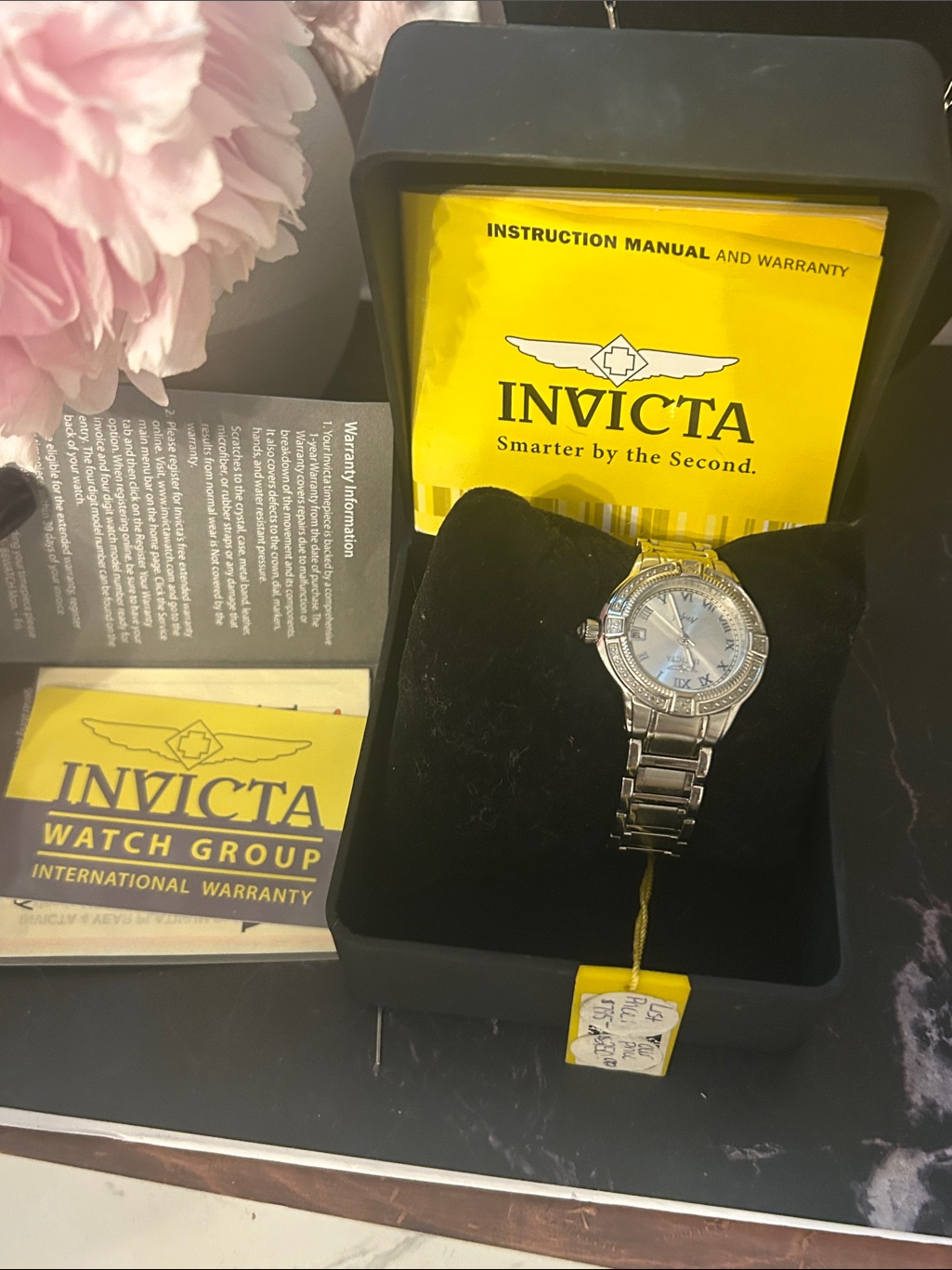 Invicta Women's 14801 Angel Stainless Steel And Diamond Bracelet Watch